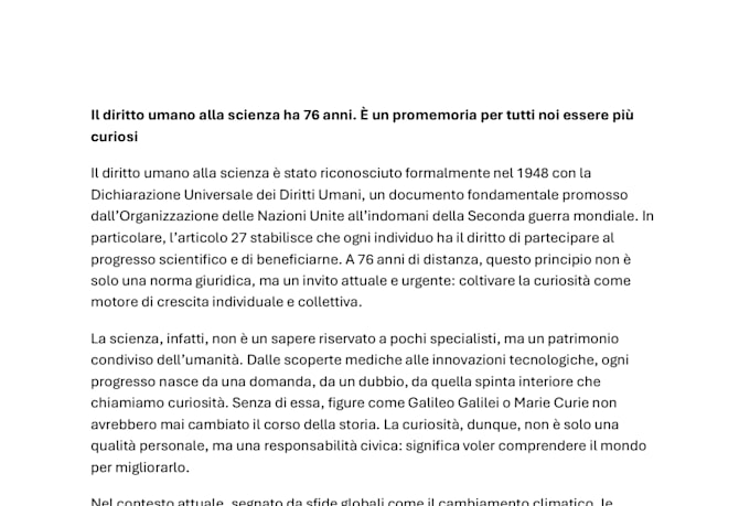 content writing per qualsiasi cosa